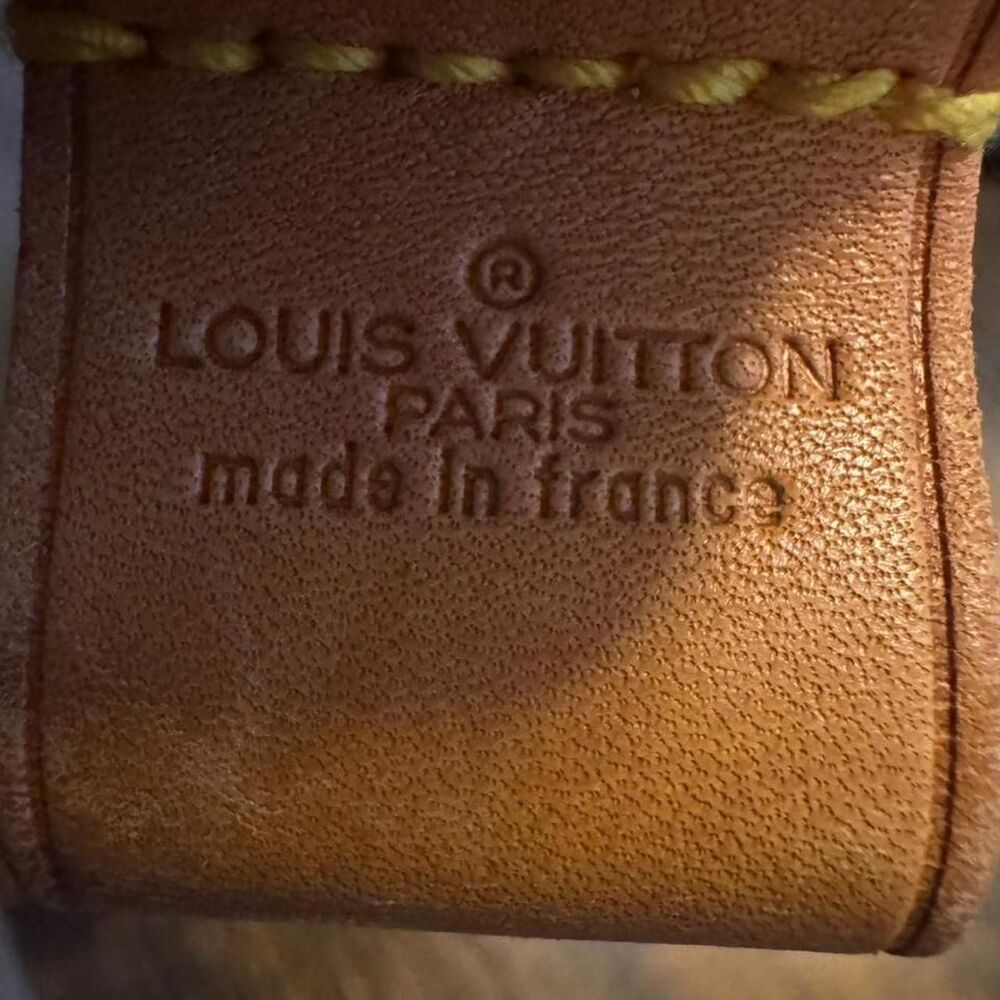 Louis Vuitton Vachetta Leather Luggage Tag & Strap Replacement Keepall Auth - Picture 3 of 8